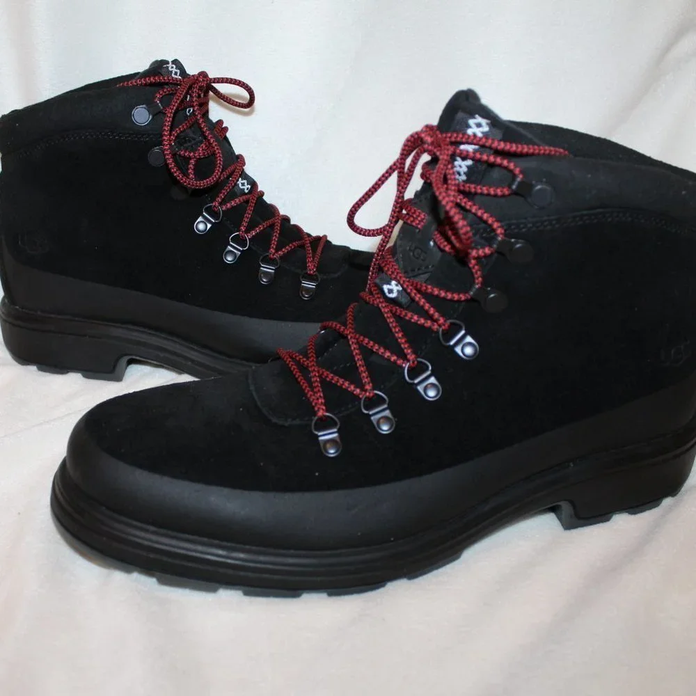 NIB UGG MEN'S‎ BILTMORE SUEDE WINTER WATERPROOF HIKING SNOW BOOTS BLACK